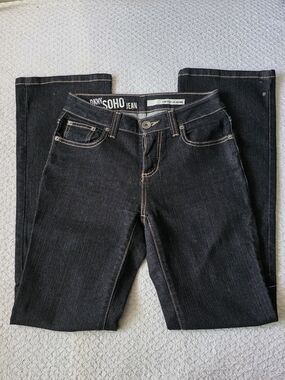 DKNY Soho Straight Leg Black Women's Jeans Size 2S/C